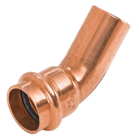 B & K NIBCO 1/2 in. FTG X 1/2 in. D Press Wrought Copper 45 Degree Elbow 1 pk 9046200PCU